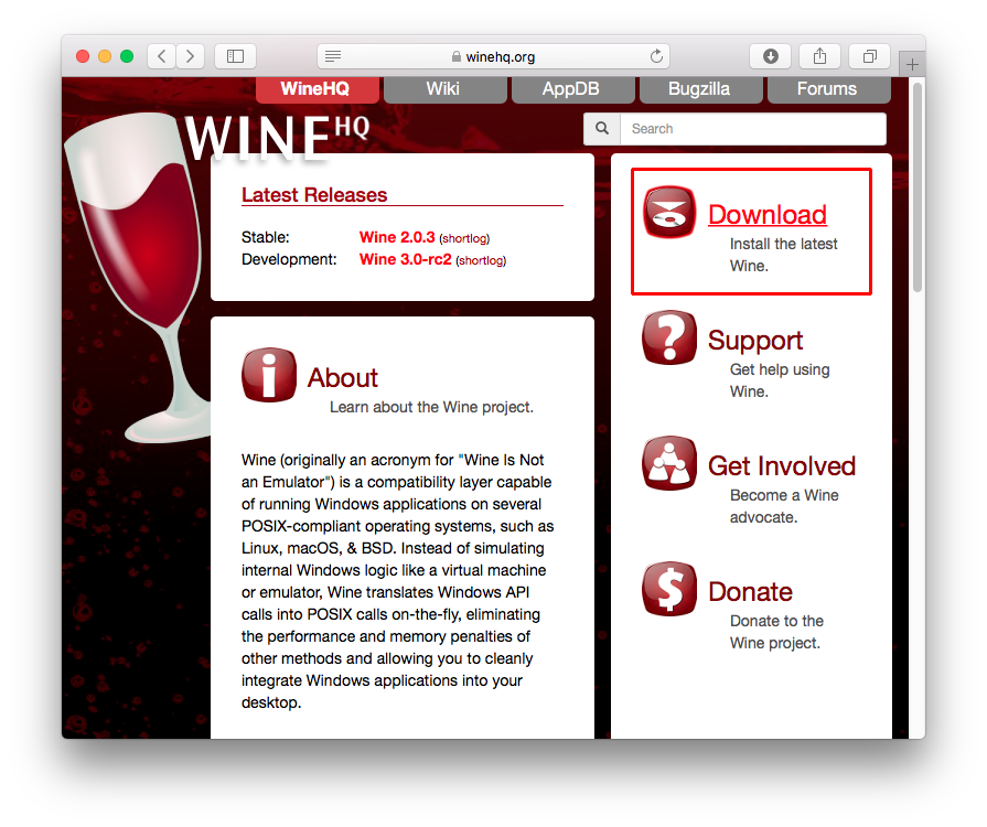 Download Install Wine For Mac
